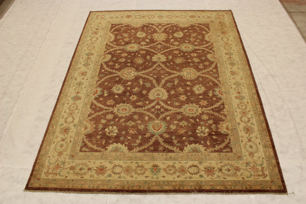 Oushak Rug, Peshawar Rug, Hand Knotted Wool Rug