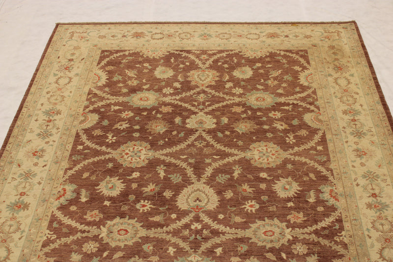 Oushak Rug, Peshawar Rug, Hand Knotted Wool Rug