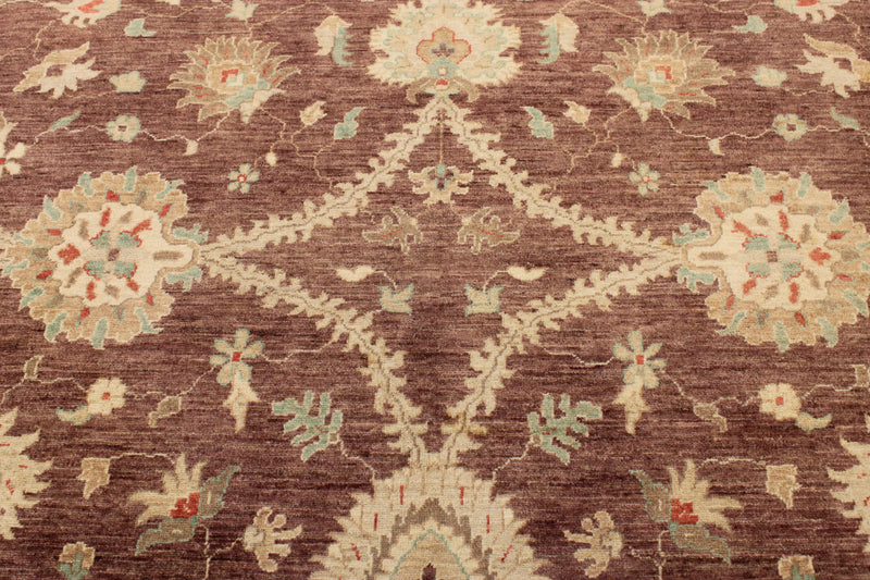 Oushak Rug, Peshawar Rug, Hand Knotted Wool Rug