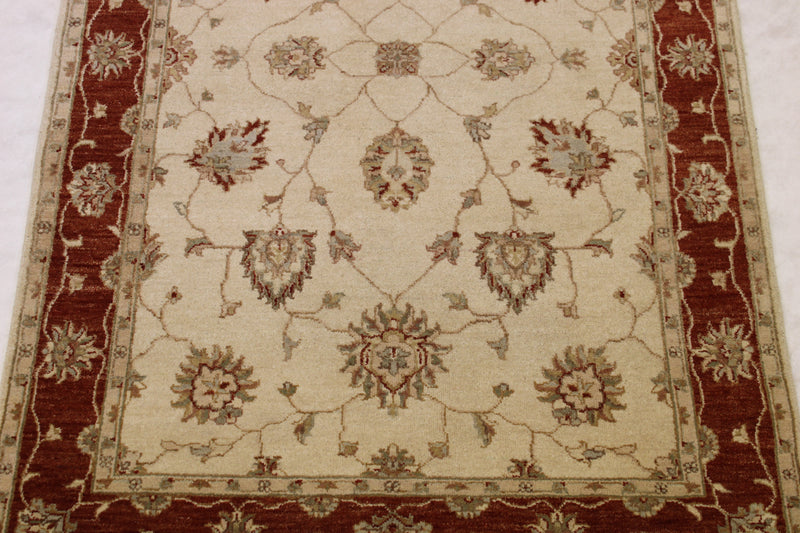 Oushak Hand Knotted Rug, 4x6 Traditional Rug