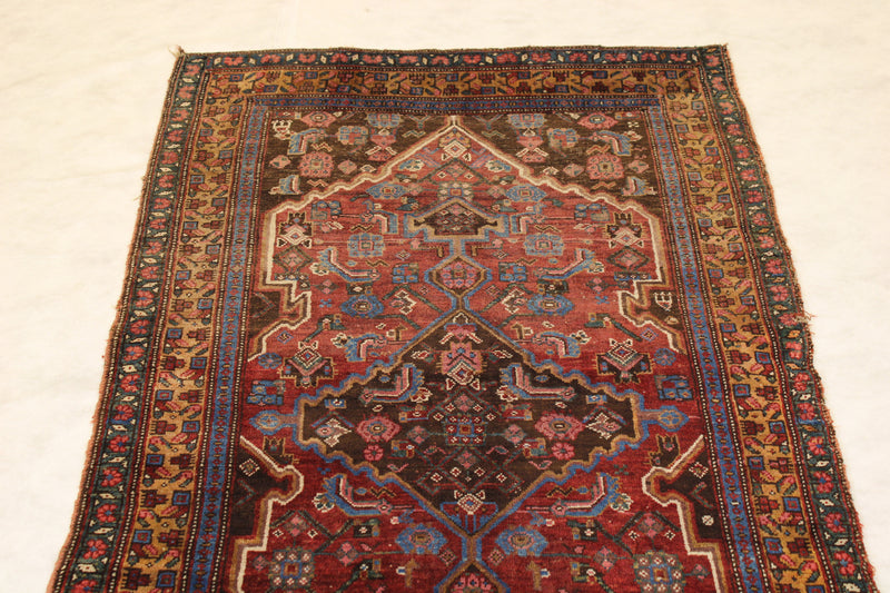 Balooch Rug, Persian Wool Rug, 4x6 Area Rug