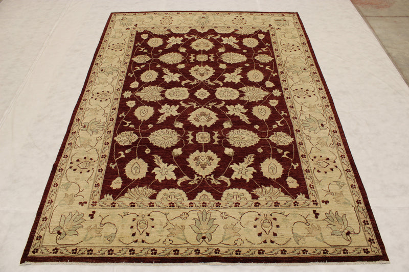 Oushak Rug, 9x12 Area Rug, Hand Knotted Pakistani Rug