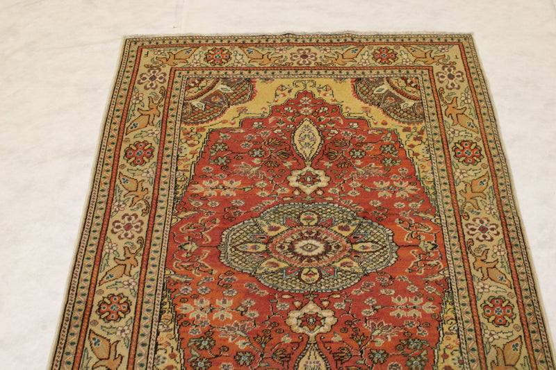 Turkish Kayseri Rug, Hand Knotted Authentic Rug