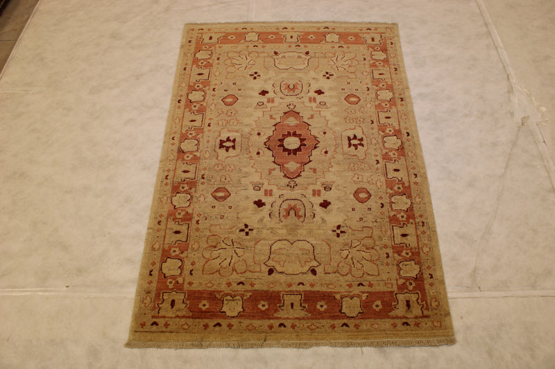 4x6 Oushak Rug, Pakistani Oriental Rug