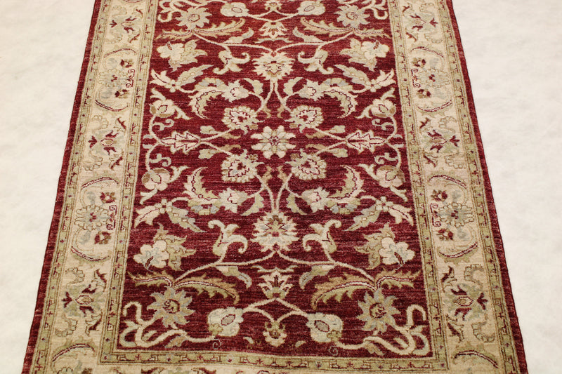 Pakistani Oushak Rug, Hand Knotted Traditional Rug