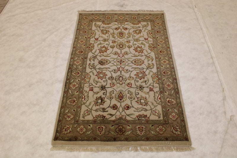 Persian Rug, Silk Flower Rug, Hand Knotted Rug