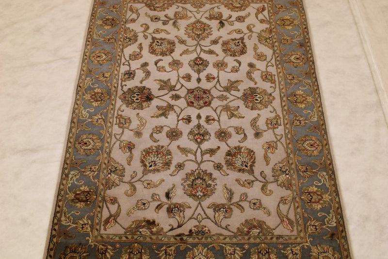 Silk Flower Rug, Persian Design Rug, Hand Knotted Rug