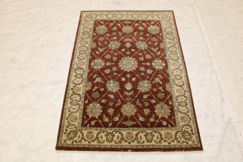 4x6 Oriental Rug, Indian High Twist Rug