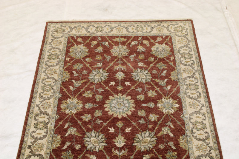 4x6 Oriental Rug, Indian High Twist Rug