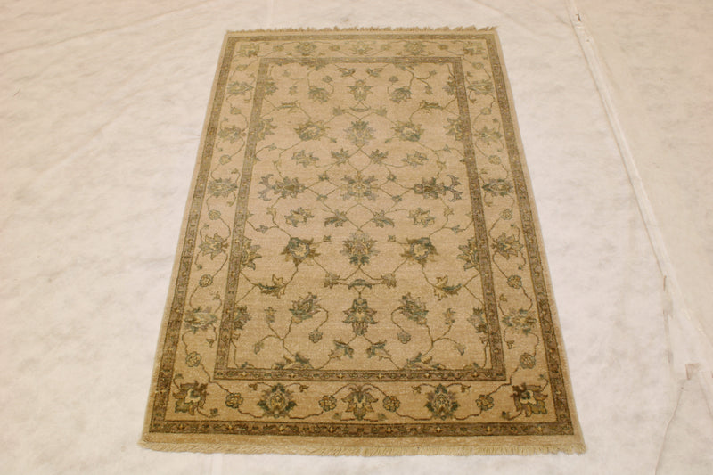 Hand Knotted Traditional Rug, Indian High Twist Rug