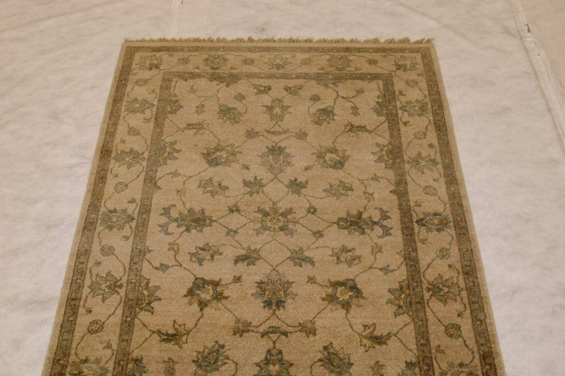 Hand Knotted Traditional Rug, Indian High Twist Rug