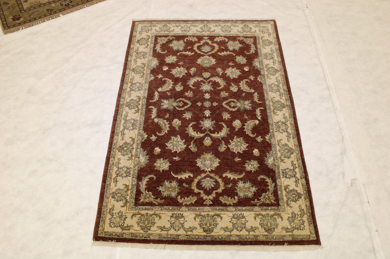 Indian Traditional Rug, Hand Knotted Wool Rug