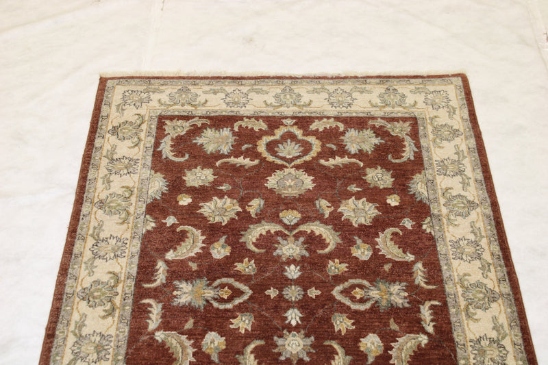 Indian Traditional Rug, Hand Knotted Wool Rug