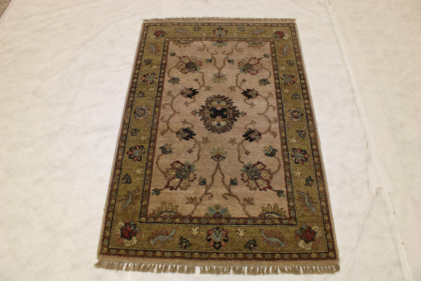 4x6 Hand Knotted Rug, Indian Oriental Rug