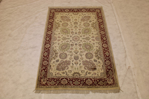 4x6 Pakistani Rug, Hand Knotted Rug, Pak Persian Rug