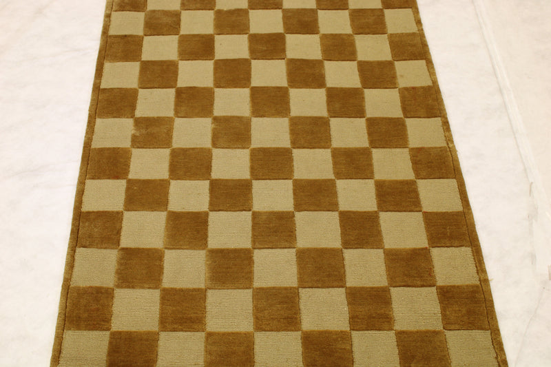 4x6 Modern Rug, Indian Geometric Rug