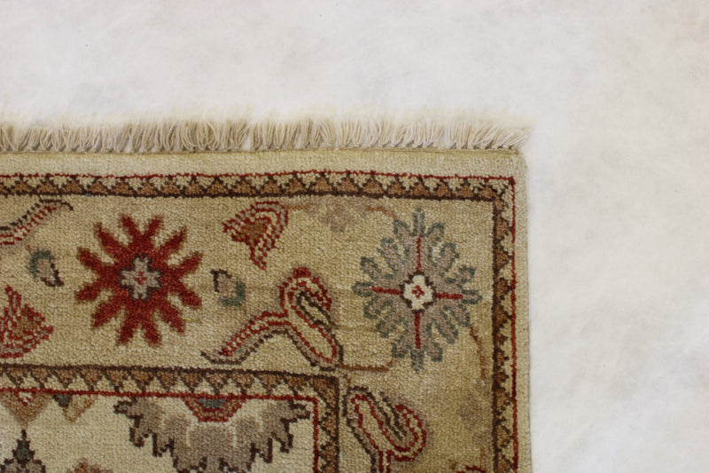 Indian Oushak Rug, Hand Knotted Area Rug