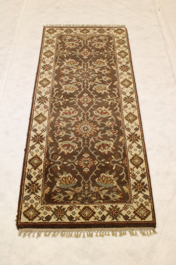 Oushak Runner Rug, Indian Runner Rug