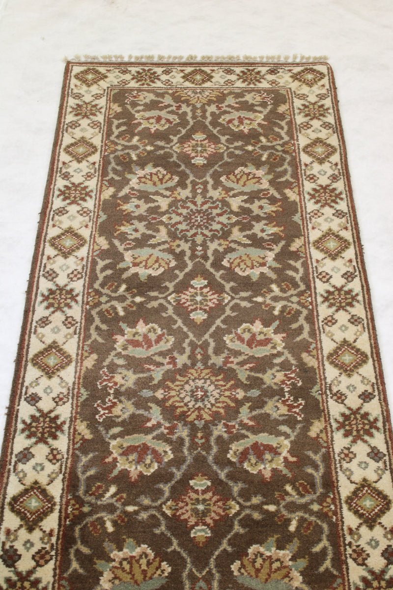 Oushak Runner Rug, Indian Runner Rug