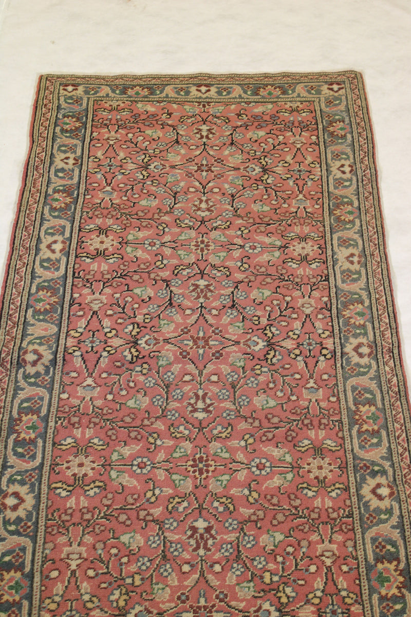 Turkish Runner Rug, Semi Antique Runner