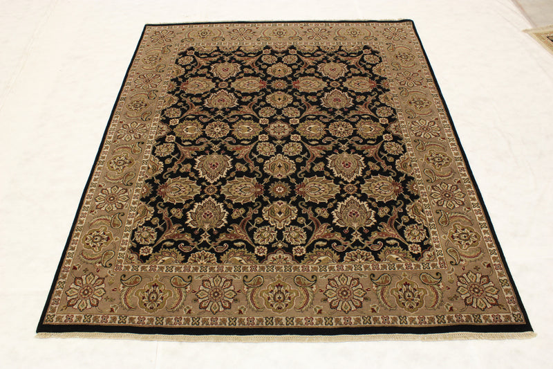 Pestel Oushak Rug, Geometric Rug, 8x10 Area Rug