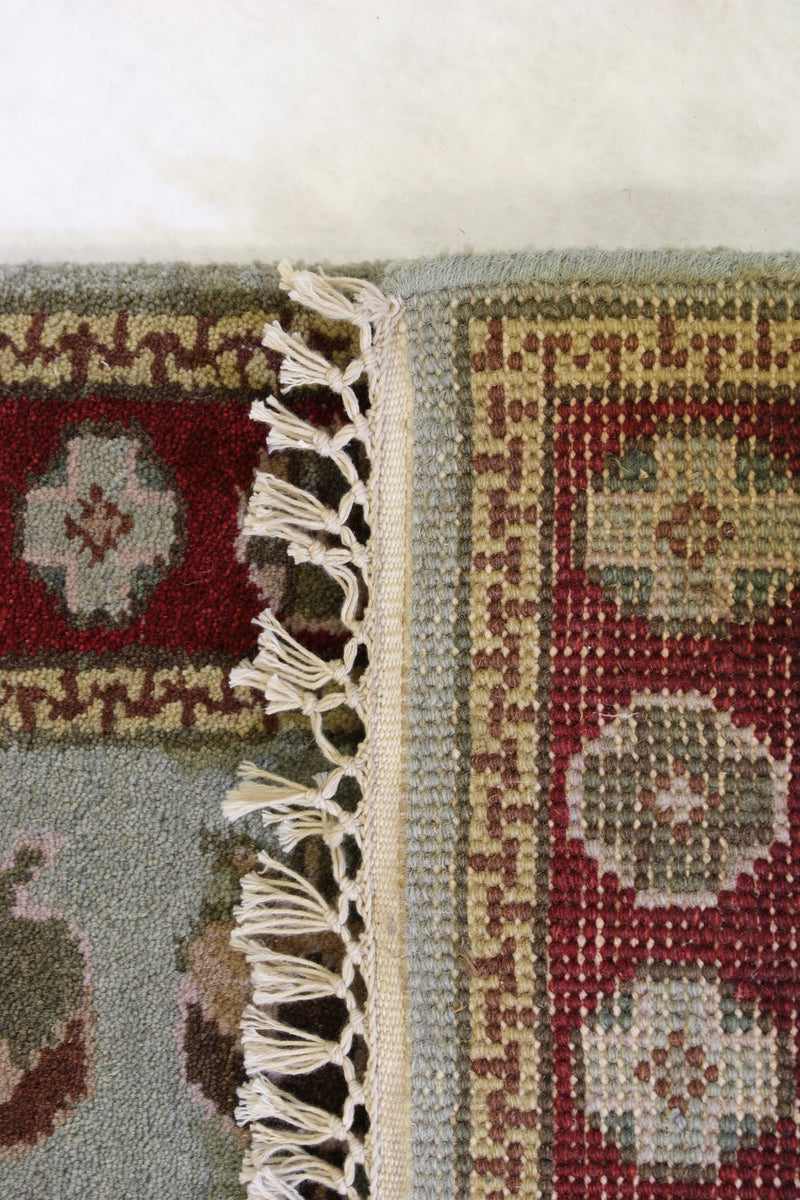 Oushak Runner Rug, Indian Hand Knotted Runner