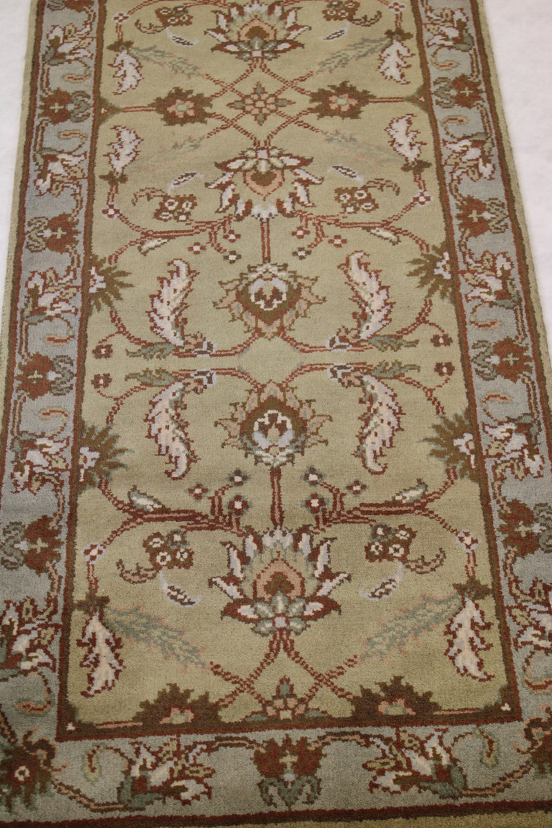 Oushak Runner Rug, Traditional Wool Runner