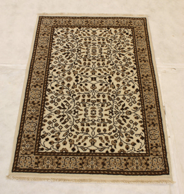 3x4 Persian Rug, Indian Serapi Rug