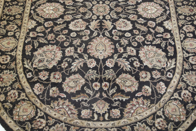 Indian Jaipur Rug, 6x9 Round Rug