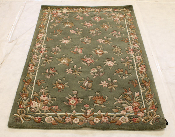 Hand Tufted Rug, 3x5 Indian Rug