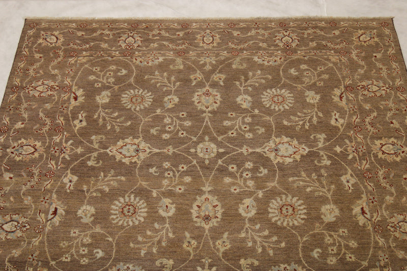 Oushak Rug, Hand Knotted Rug, 6x6 ft