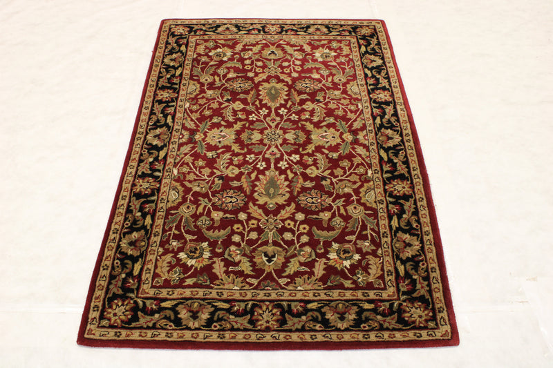 Hand Tufted Rug, Persian Design Rug, 5x8 Area Rug