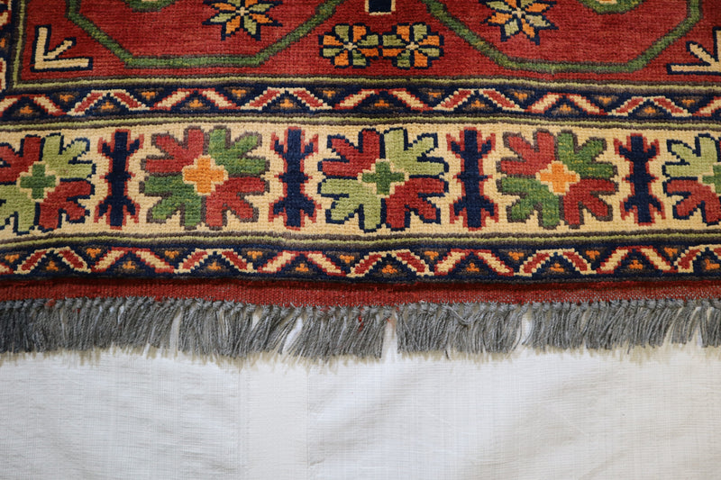 3x5 Afghan Rug, Hand Knotted Traditional Rug