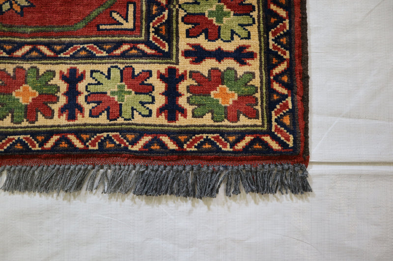 3x5 Afghan Rug, Hand Knotted Traditional Rug