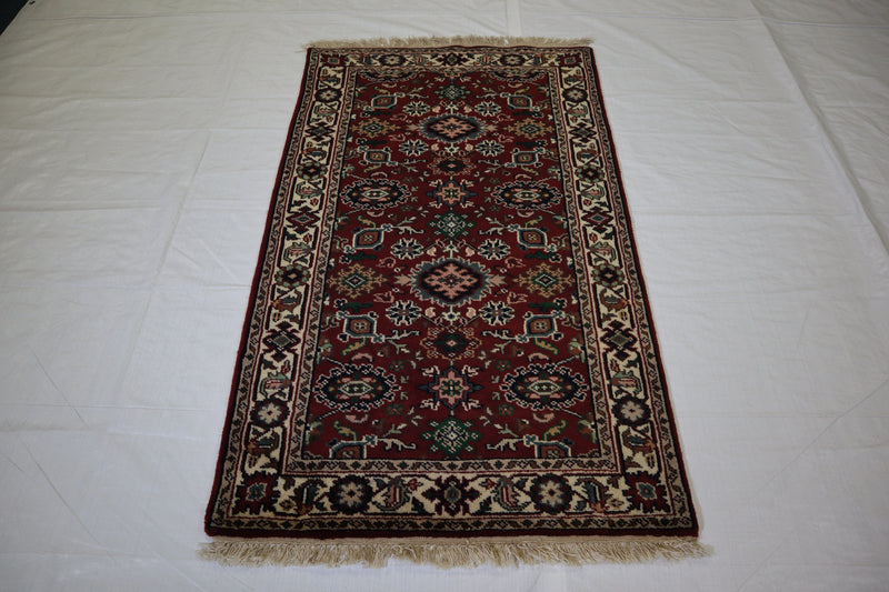 Jaipur Rug, 3x5 Geometric Rug, Indian Rug