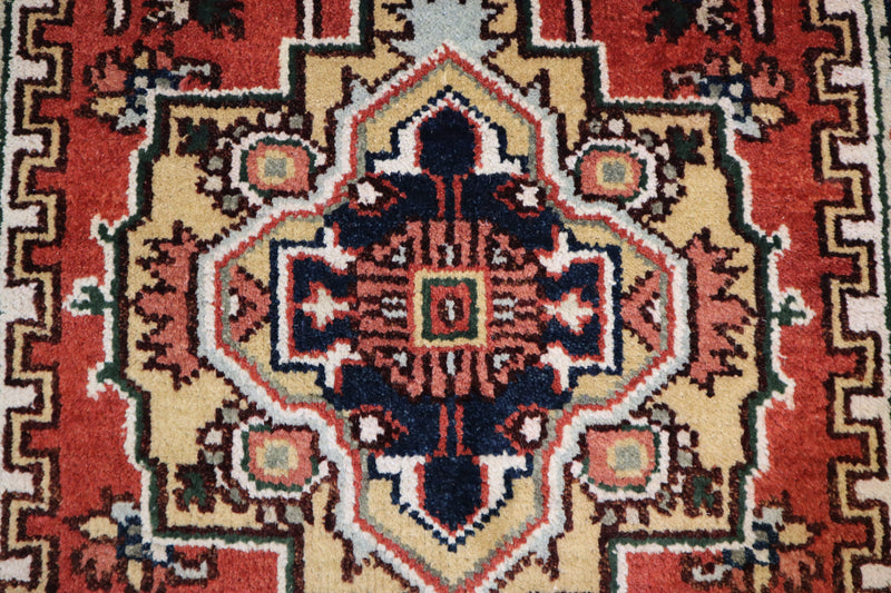 3x5 Traditional Rug, Indian Serapi Rug