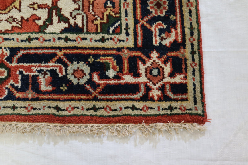 3x5 Traditional Rug, Indian Serapi Rug