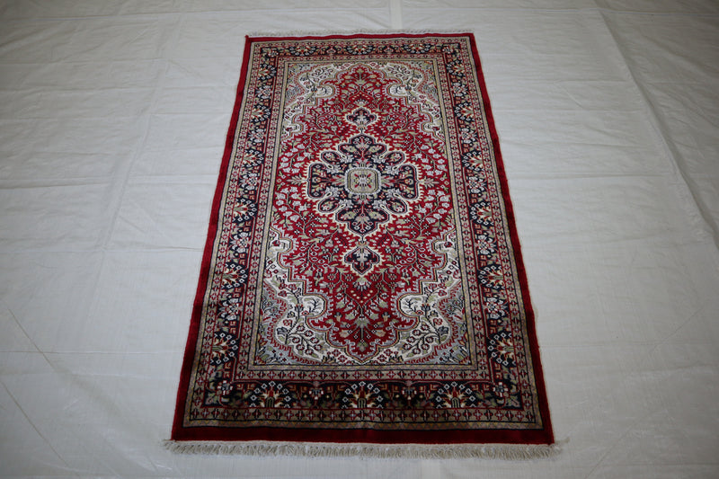 3x5 Area Rug, Jammu Kashmir Rug, Indian Rug