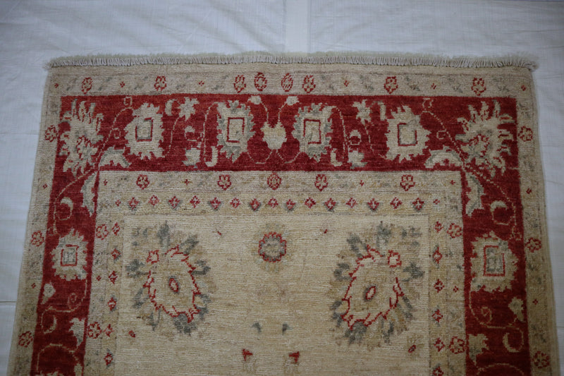 Afghan Oushak Rug, Traditional Wool Rug