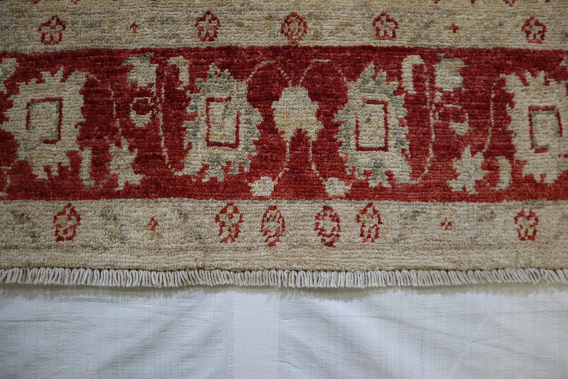 Afghan Oushak Rug, Traditional Wool Rug