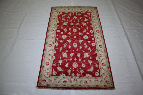 3x5 Hand Knotted Rug, Afghan Chobi Rug