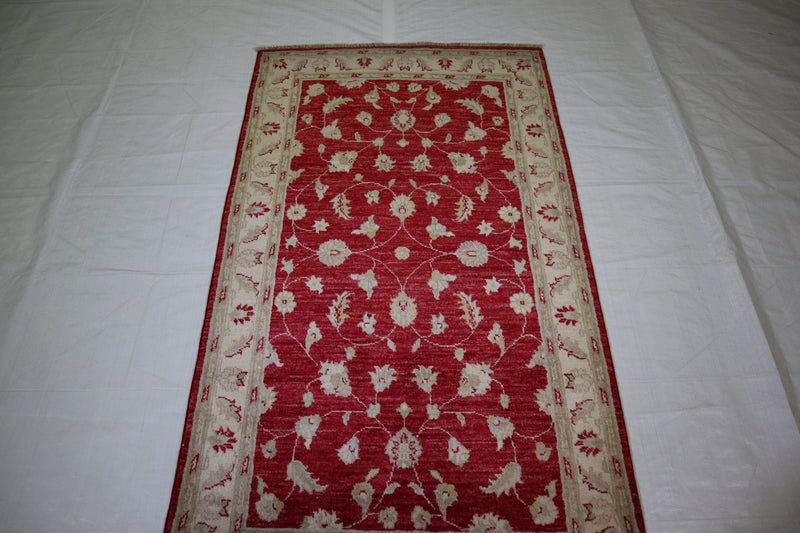 3x5 Hand Knotted Rug, Afghan Chobi Rug