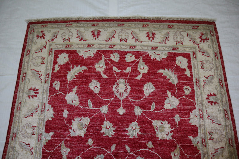 3x5 Hand Knotted Rug, Afghan Chobi Rug