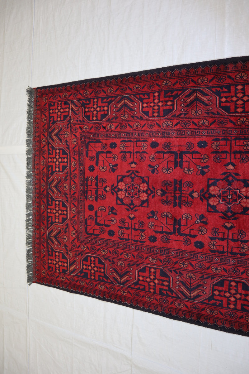 3x5 Traditional Rug, Afghan Turkman Rug