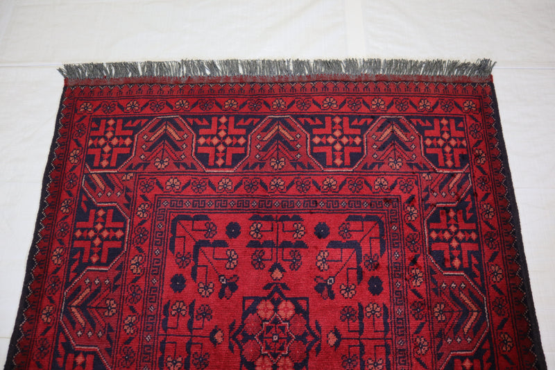 3x5 Traditional Rug, Afghan Turkman Rug