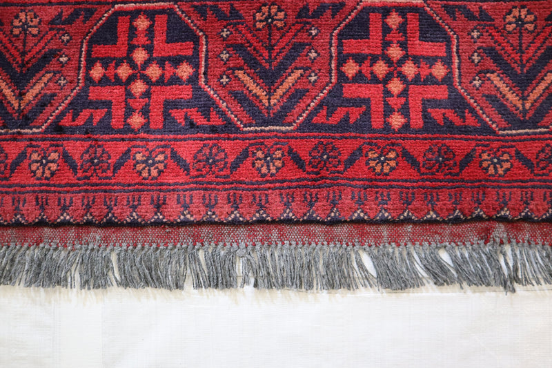 3x5 Traditional Rug, Afghan Turkman Rug