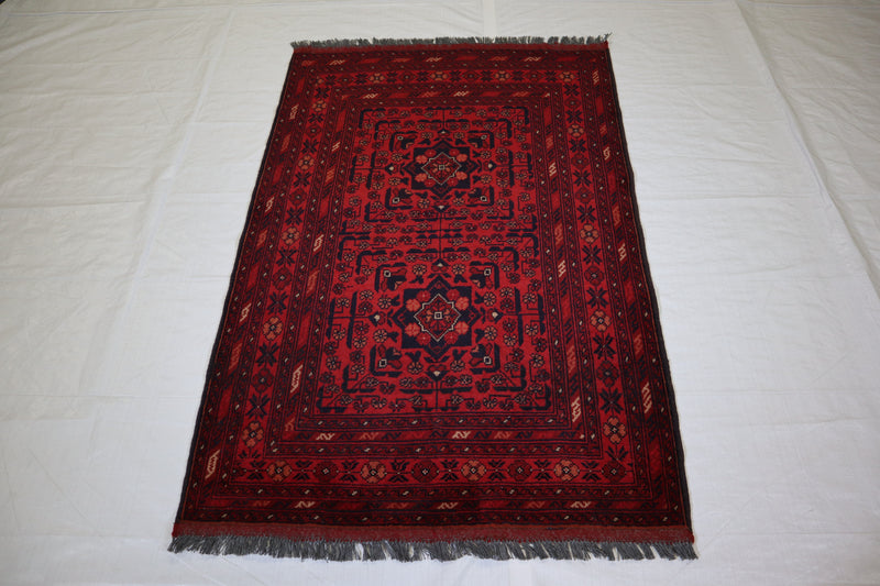 3x5 Tribal Rug, Afghan Khal Mohammadi Rug