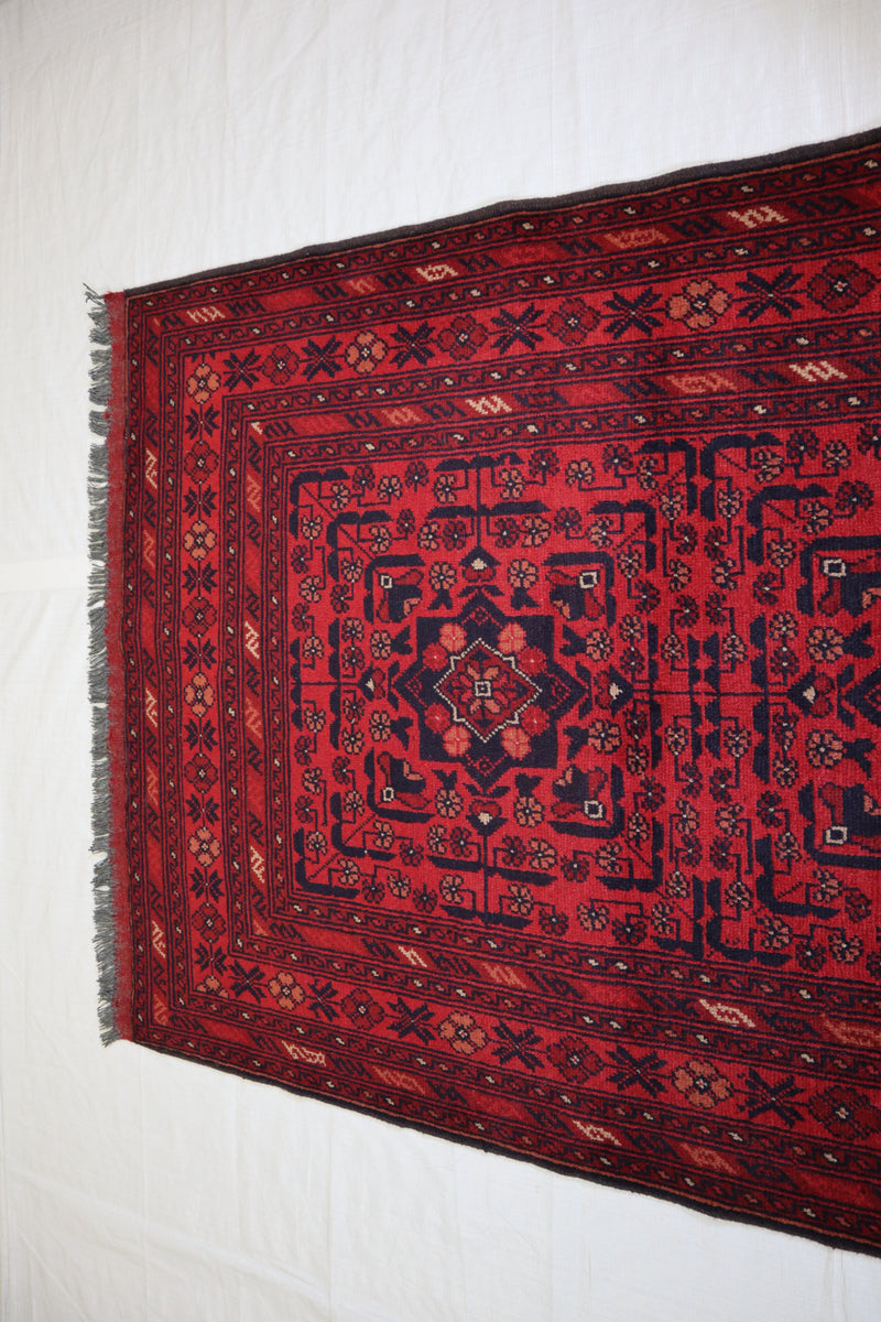 3x5 Tribal Rug, Afghan Khal Mohammadi Rug