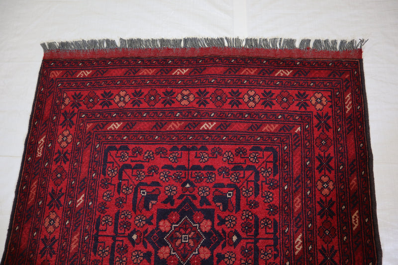 3x5 Tribal Rug, Afghan Khal Mohammadi Rug