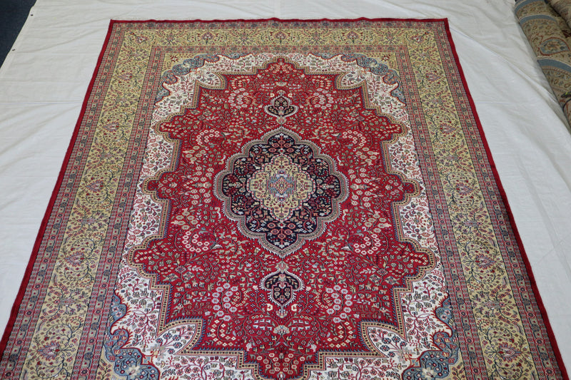 8x10 Indian Rug, Jammu Kashmir Rug, Hand Knotted Rug